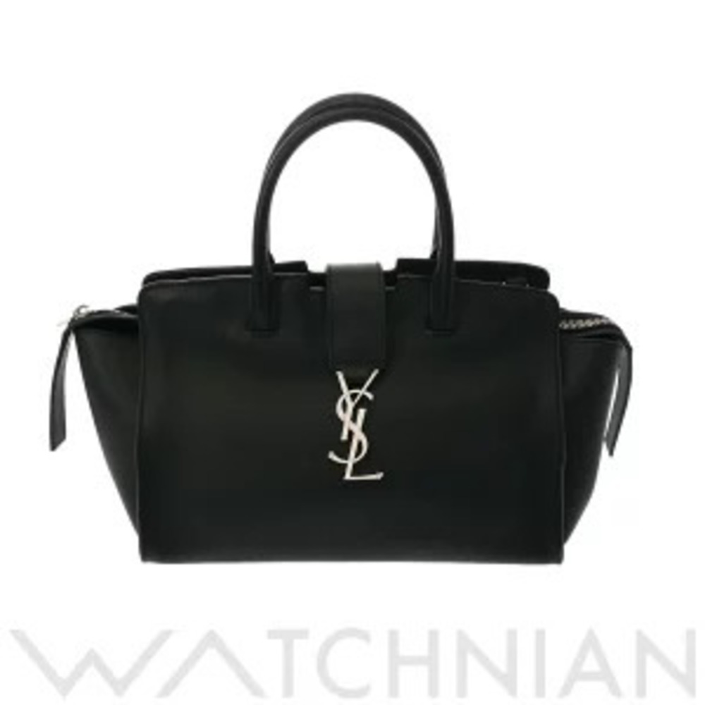 Saint Laurent Downtown Baby Black Smooth Calfskin Handbag